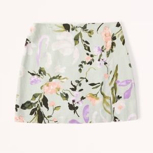 Abercrombie Linen Mini Skort